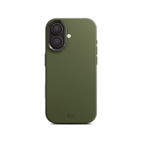 Green-Olive Leatherite MagSafe Phone Case Cover for iPhone 17